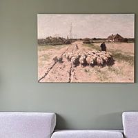 Photo de nos clients: Moutons au Paysage, Anton Mauve, sur toile