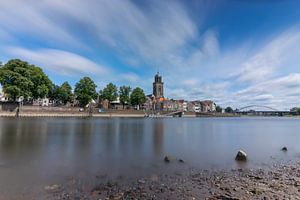 Deventer, Panorama auf die Stadt von der IJssel aus