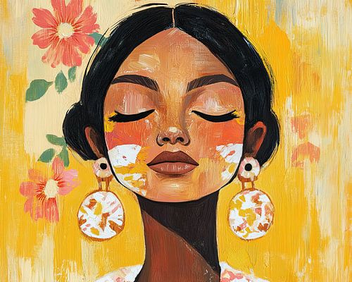 Vrouw en Bloemen | Vrouw met Bloemen