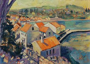 Loggos. Un beau village insulaire grec.