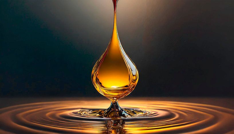 Drops in the water by Mustafa Kurnaz
