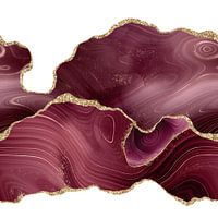 Burgund & Gold Glitter Achat Textur 08