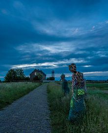 Kunst op schokland van Michel Knikker
