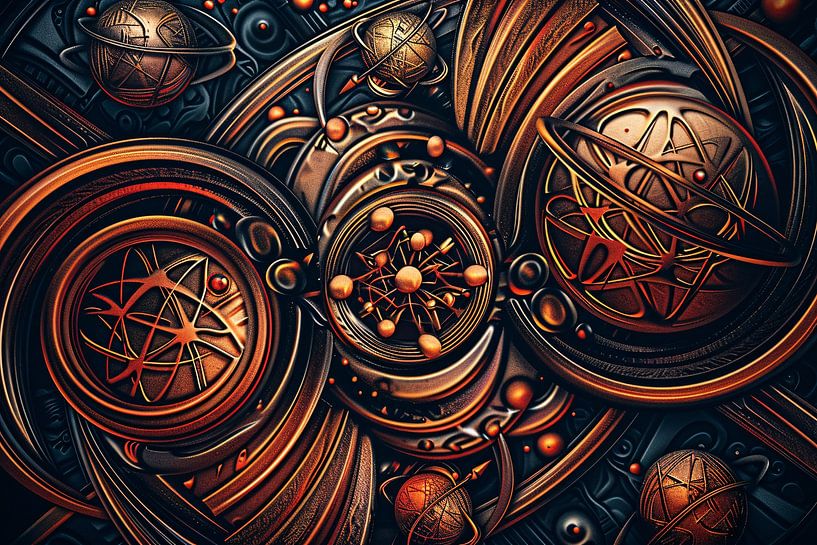 Esoterische Symbole in Gold und Schwarz von Art & Soul Creations