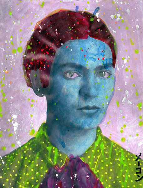 Frida Kahlo, Portrait moderne contemporain par Atelier Liesjes