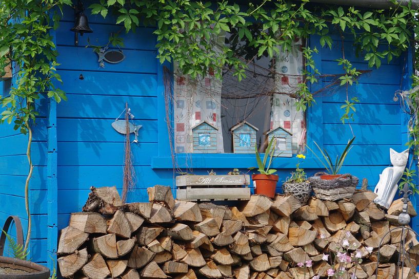 Blaues Holzhaus von Berthold Werner