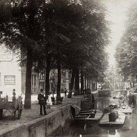 Rotterdam, view of the Bierhaven around 1880 by Affect Fotografie