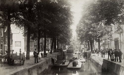 Rotterdam, gezicht op de Bierhaven omstreeks 1880