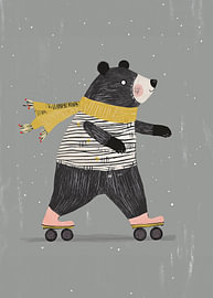 Bears and rollerblades by mathieu jeu