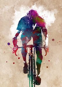 Cyclisme Vélo sport art #cycling #sport #biking sur JBJart Justyna Jaszke