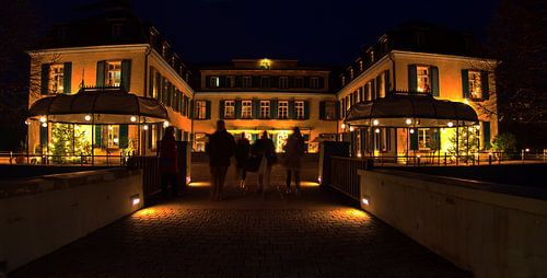 Avond kasteel panorama