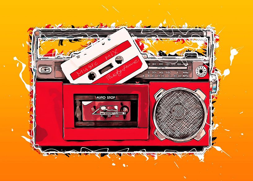 Music tape retro #tape by JBJart Justyna Jaszke