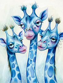 Une famille de girafes
