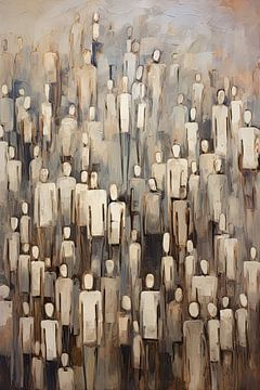 Menschen abstrakt von Bert Nijholt