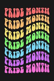 Pride Month Retro Text Art by Art Kingdom