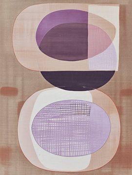 Moderne en abstracte vormen in pastelkleuren van Studio Allee