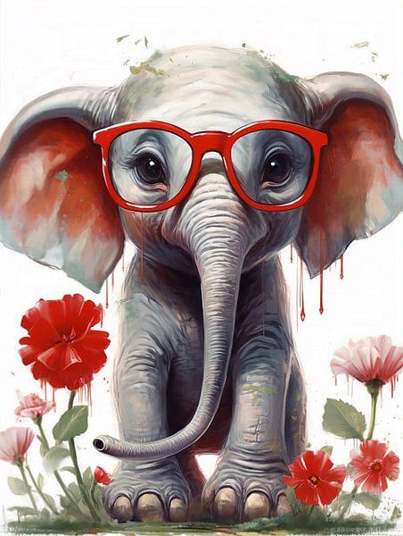 Cute Elephant by Bianca Bakkenist
