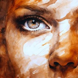 Alles in het oog door F Parrish van FParrish Art Prints