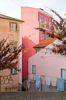 Pink building in Lisbon