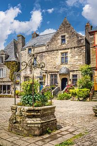 Historische Häuser im Dorf Rochefort-en-Terre, Bretagne