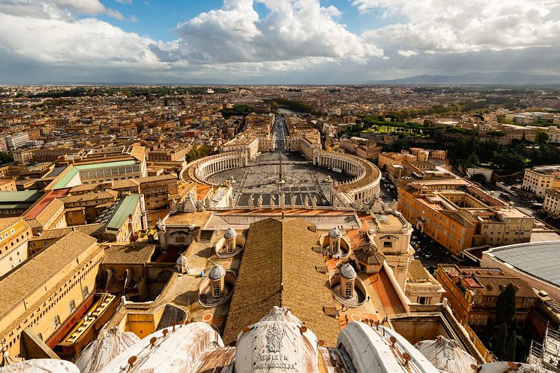View from St Peter's over St Peter's Square by Damien Franscoise
