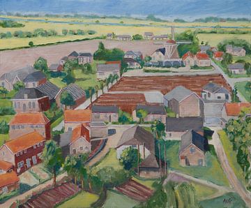 Zalk vanaf de toren van Antonie van Gelder Beeldend kunstenaar