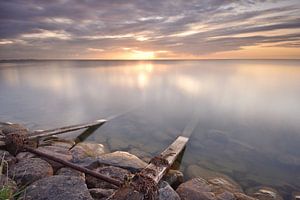 IJsselmeer bei Sonnenaufgang von John Leeninga