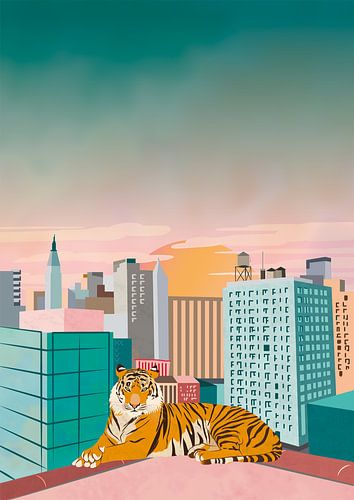 New York Tiger von Kyra Verboord