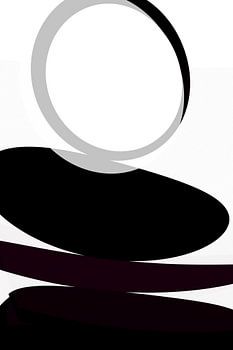 Balance in schwarz weiß