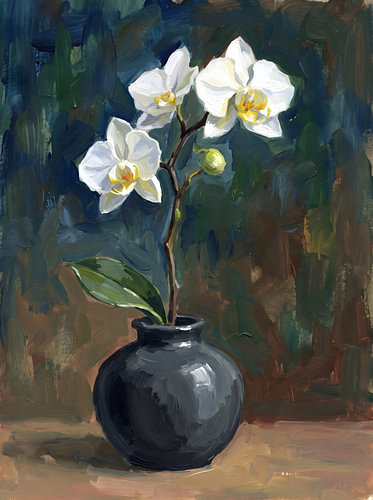 „Das Flüstern der weißen Orchideen“