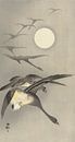 Gänse bei Vollmond von Ohara Koson von Gave Meesters Miniaturansicht