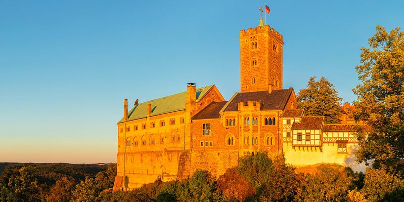Le château de Wartburg au lever du soleil par Markus Lange
