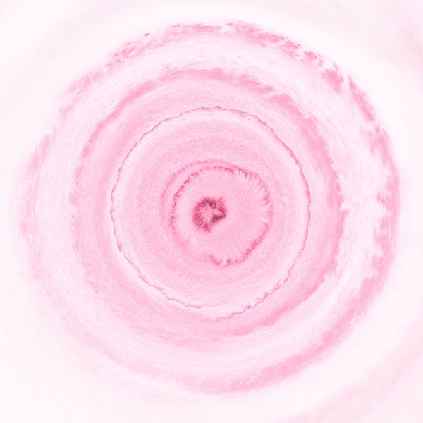  Pink Concentric Circles by Monika Strigel
