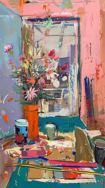 Colourful Chaos in the Studio by ByNoukk