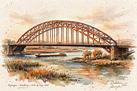 Waalbrug Nijmegen - Trots op onze stad van Henk Egbertzen
