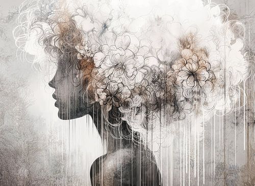 Porträt Banksy-Stil