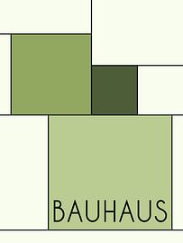Bauhaus, Green Blocks by Hilde Remerie Photography and digital art