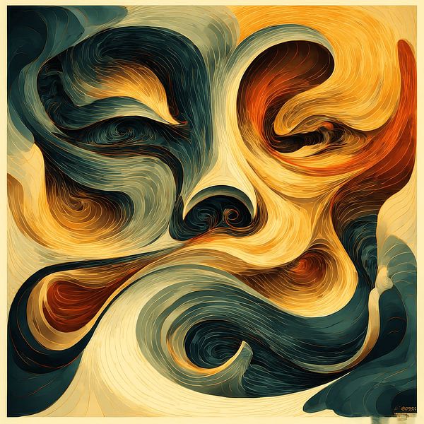 Nocturne Symfonie Abstracte Illustratie van Kimita Jennaira
