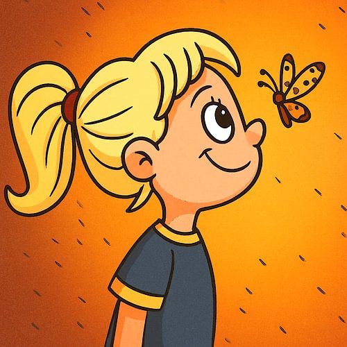 S'émerveiller dans l'air de l'automne devant le papillon