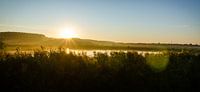 Heldere zonsopkomst Rietputten Vlaardingen