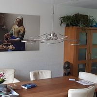 Kundenfoto: Dienstmagd mit Milchkrug, Johannes Vermeer von Details der Meister, auf leinwand