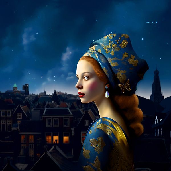 Haarlem by Night van OEVER.ART