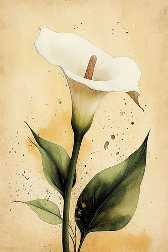 Calla Lily in Sepia no.2