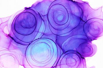 Paarse Cirkels/Purple Circles/ Lila Kreise/Cercles violets van Joke Gorter