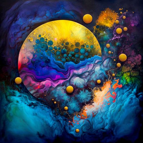 Kleuren Oerknal Digitaal Kunst Fantasie