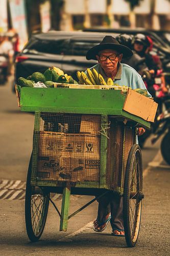 Bananen verkoper