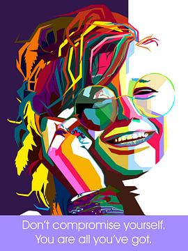 Pop Art Janis Joplin von Doesburg Design