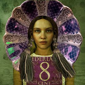 Pop-Art Schönheit Holland Parlemur Stempel von Yvonne Zeldenthuis