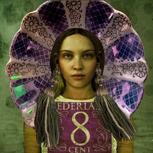 Pop-Art Schönheit Holland Parlemur Stempel von Yvonne Zeldenthuis