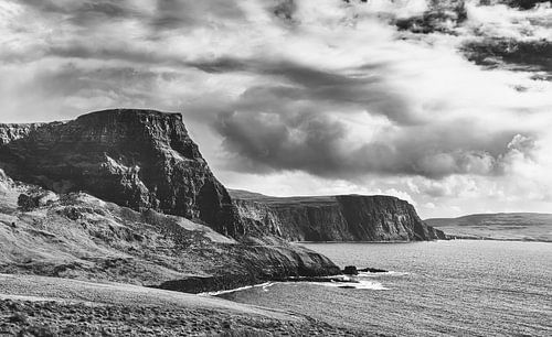 Neist Point op het Isle of Skye in Schotland. Panorama klif.